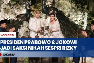 Momen Spesial! Presiden Prabowo & Jokowi Jadi Saksi Nikah Sespri Rizky Irmansyah