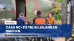 Pesawat Casa NC-212 TNI AU Tabur 800 Kg Garam, Jalankan Misi Modifikasi Cuaca di IKN