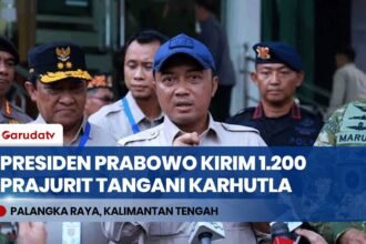Instruksi Presiden Prabowo: Kirim 1.200 Prajurit TNI & Helikopter Water Bombing Tangani Karhutla