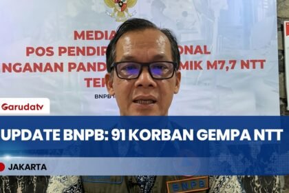 Update Gempa M 7,7 NTT: BNPB Catat 91 Orang Meninggal Dunia per 23 Agustus 2026