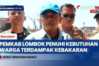 120 Rumah Adat Sade Terbakar, Pemkab Lombok Tengah Dirikan Posko dan Layanan Kesehatan