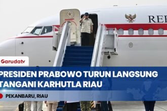 Usai Kalimantan, Presiden Prabowo Subianto Turun Langsung Tinjau Penanganan Karhutla di Riau