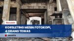 Diduga Korsleting Mesin Fotokopi, Kebakaran Kos-kosan di Tebet Renggut 4 Nyawa