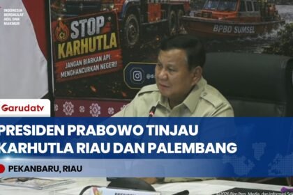 Gerak Cepat Tangani Karhutla Sumatra, Presiden Prabowo Pimpin Rapat di Riau dan Palembang
