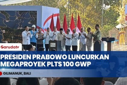 Presiden Prabowo Resmikan Proyek Megastruktur PLTS 100 GWp di Gilimanuk Bali