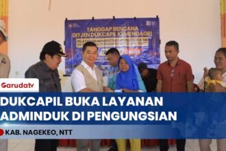 Gerak Cepat Ditjen Dukcapil Kemendagri Buka Layanan Adminduk di Pengungsian Aeramo Nagekeo