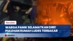 Warga Panik Selamatkan Diri! Puluhan Rumah Semi Permanen di Muara Angke Ludes Terbakar