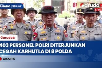 Tekan Kelalaian Manusia, Polri Sebar 403 Personel Satgas Karhutla di 8 Polda Rawan Kebakaran
