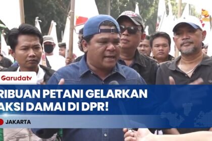 Ribuan Buruh Tani & Pedagang Gelar Aksi Damai di DPR, Kawal Program Presiden Prabowo