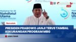 Di Muktamar NU Jombang, Prabowo Tegaskan Komitmen Penyempurnaan Program Makan Bergizi Gratis