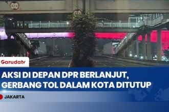 Massa Demo DPR Masuk Tol Dalam Kota, Sejumlah Gerbang Tol Ditutup dan Lalu Lintas Dialihkan ke JORR