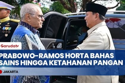 Pertemuan Prabowo dan Ramos Horta: Bahas Kolaborasi Sains hingga "Good Neighbor Policy"