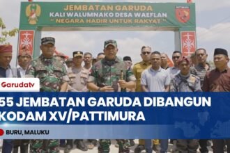 Kodam XV/Pattimura Resmikan Jembatan Garuda untuk Tingkatkan Akses Masyarakat Terpencil