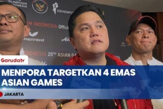 Menpora Erick Thohir Targetkan Kontingen Indonesia Raih 4 Emas di Asian Games 2026