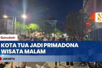 Gemerlap Lampu dan Kuliner Kota Tua Jakarta Pikat Ribuan Wisatawan di Malam Hari