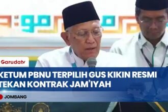 Usai Terpilih Ketum PBNU, Gus Kikin Penandatangani Kontrak Jam’iyah Rekomendasi 9 Ulama AHWA