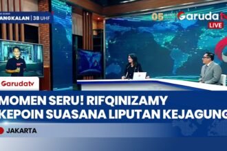 Seru! Ketua Komisi II DPR Rifqinizamy Mendadak "Kepoin" Reporter Garuda TV di Kejagung