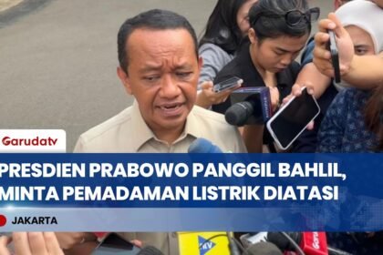 Presiden Prabowo Instruksikan Bahlil Segera Atasi Pemadaman Listrik di Kalimantan