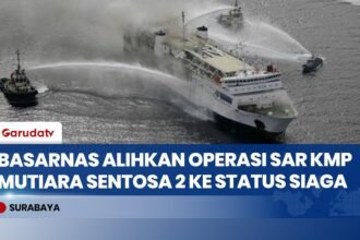 Basarnas Akhiri Operasi SAR Khusus KMP Mutiara Sentosa 2, Pemantauan Tetap Berlanjut