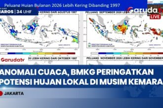 BMKG Minta Sejumlah Wilayah Waspadai Hujan Lebat dan Angin Kencang