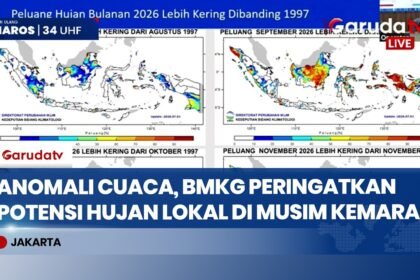 BMKG Minta Sejumlah Wilayah Waspadai Hujan Lebat dan Angin Kencang