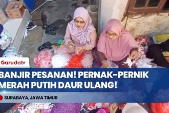 Laris Manis! Pernak-Pernik Merah Putih dari Limbah Plastik Diburu Jelang HUT Ke-81 RI