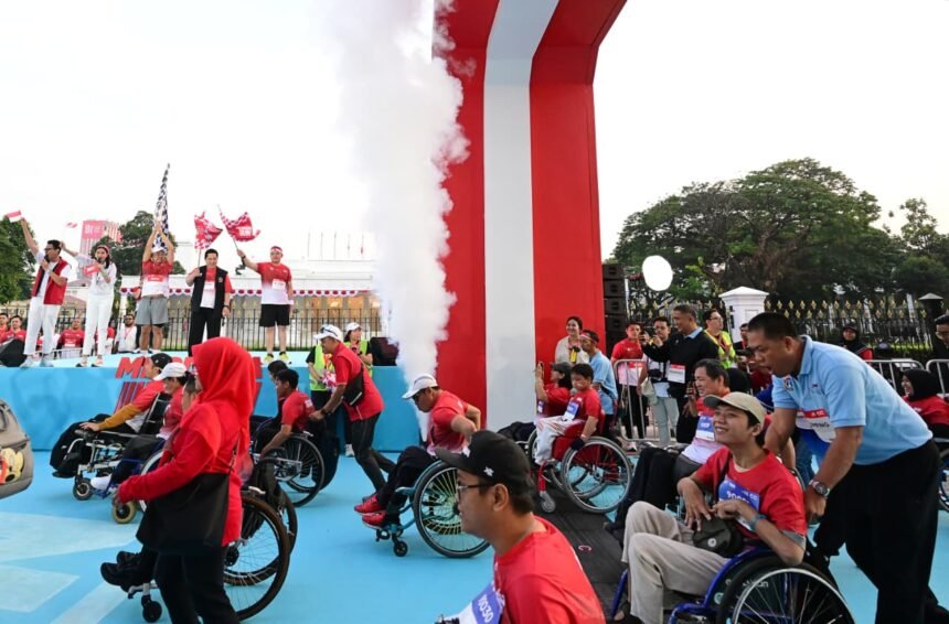 Lautan Merah Putih di Istana Merdeka, Lebih dari 10 Ribu Pelari Padati Merdeka Run 2026