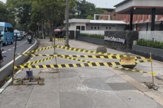 Terkuak Penyebab 10 Pohon di Trotoar Bandung Kena Tebang Liar : Menghalangi Videotron Padel