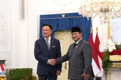 Presiden Prabowo Subianto menjamu PM Thailand Anutin Charnvirakul dalam santap malam resmi di Istana Negara yang menampilkan kekayaan kuliner dan budaya Nusantara sebagai simbol persahabatan kedua negara.