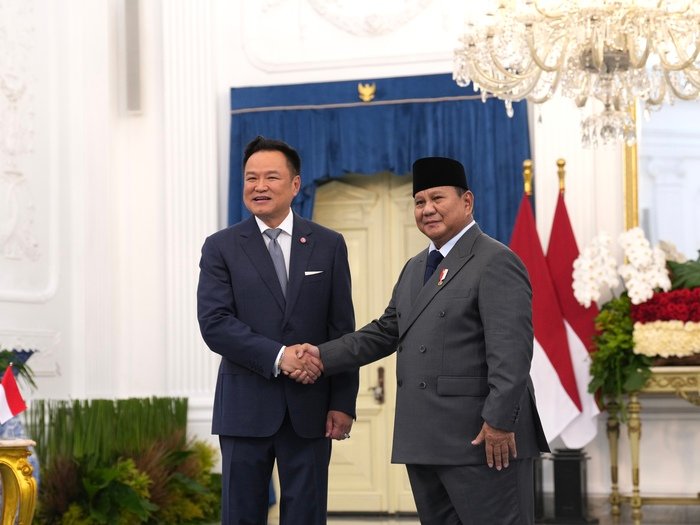 Presiden Prabowo Subianto menjamu PM Thailand Anutin Charnvirakul dalam santap malam resmi di Istana Negara yang menampilkan kekayaan kuliner dan budaya Nusantara sebagai simbol persahabatan kedua negara.