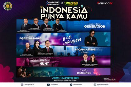Garuda TV membawa Indonesia Punya Kamu 2026 ke USU melalui Connecting Generations untuk membahas kecerdasan finansial dan kesiapan generasi muda menuju Indonesia Emas 2045.