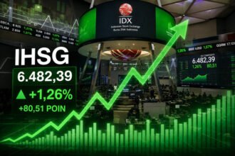 IHSG melanjutkan penguatan pada sesi pertama perdagangan Selasa, 18 Agustus 2026, di tengah sentimen ekonomi domestik dan risiko geopolitik.