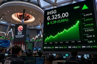 IHSG dibuka menguat setelah ditopang aksi beli investor asing, sementara pelaku pasar menunggu rilis data pertumbuhan ekonomi Indonesia kuartal II 2026.
