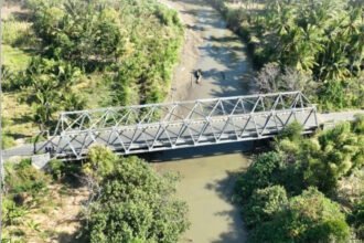 Kementerian PU menangani 34 titik longsor dan sembilan jembatan atau duiker dari 94 titik infrastruktur yang terdampak gempa Flores.
