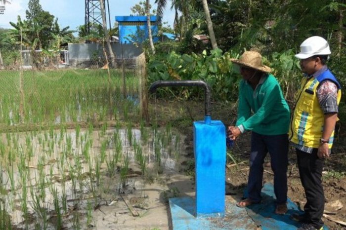 Jaringan Irigasi Air Tanah (JIAT) dimanfaatkan untuk menjaga pasokan air lahan pertanian di Kabupaten Banjar, Kalimantan Selatan, saat ancaman El Nino.