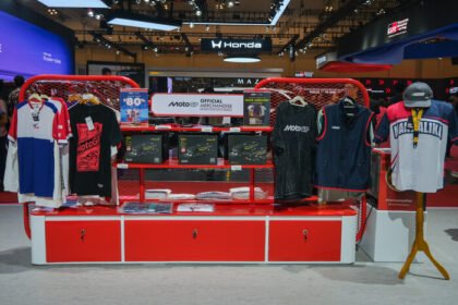 Bright Store di Booth MyPertamina GIIAS 2026 menghadirkan MotoGP Official Merchandise, promo hingga 80 persen, serta pre-order eksklusif koleksi Mandalika edisi 2026.