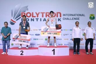 Richie Duta Richardo menjadi juara Pontianak International Challenge 2026 setelah mengalahkan wakil India Ginpaul Sonna dalam dua gim langsung.