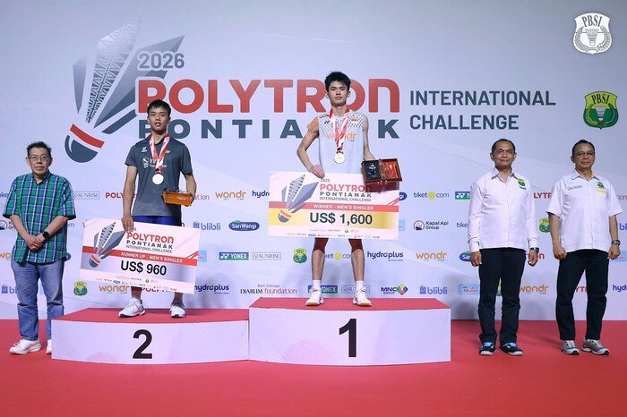 Richie Duta Richardo menjadi juara Pontianak International Challenge 2026 setelah mengalahkan wakil India Ginpaul Sonna dalam dua gim langsung.
