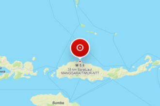Gempa kembali mengguncang wilayah Flores, Nusa Tenggara Timur, pada Kamis pagi, 20 Agustus 2026.