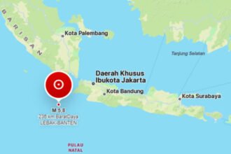 Gempa M5,8 mengguncang Pandeglang, Banten, Sabtu dini hari, dengan BMKG memastikan tidak ada potensi tsunami.