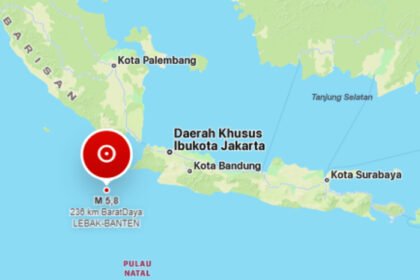 Gempa M5,8 mengguncang Pandeglang, Banten, Sabtu dini hari, dengan BMKG memastikan tidak ada potensi tsunami.