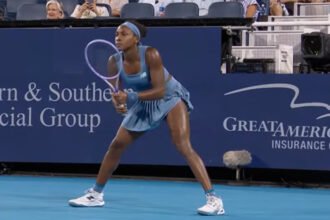 Coco Gauff melaju ke final Cincinnati Open 2026 setelah menundukkan Sara Bejlek dan kini berpeluang meraih gelar pertamanya musim ini.
