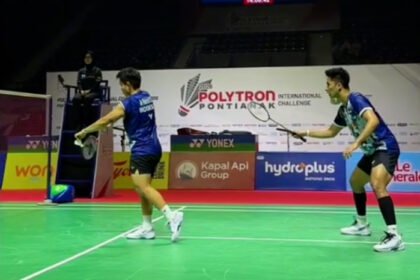 Dejan Ferdinansyah/Apriyani Rahayu memastikan tiket final POLYTRON Pontianak International Challenge 2026 setelah bangkit mengalahkan wakil Chinese Taipei.