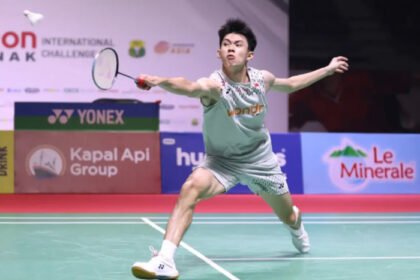 Richie Duta Richardo mencapai final POLYTRON Pontianak International Challenge 2026 dan akan menghadapi wakil India Ginpaul Sonna.