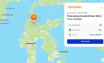 Gempa bermagnitudo 3,6 mengguncang wilayah daratan 46 kilometer timur laut Sigi, Senin pagi.