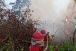 Kabut asap akibat aktivitas karhutla menyelimuti sejumlah wilayah Kalimantan Selatan ketika BMKG mendeteksi ratusan titik panas.