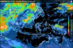 BMKG memprakirakan Bibit Siklon Tropis 94W mulai melemah, namun hujan lebat dan angin kencang masih berpotensi melanda sejumlah wilayah Indonesia pada 5 Agustus 2026.