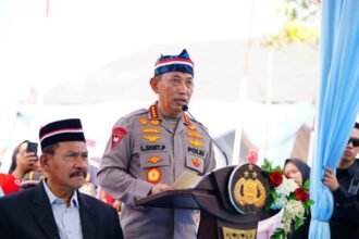 Kapolri Jenderal Listyo Sigit Prabowo menyampaikan capaian pembangunan Jembatan Merah Putih Presisi yang telah memberi manfaat bagi sekitar 2 juta masyarakat.