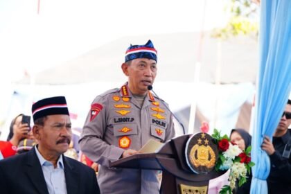 Kapolri Jenderal Listyo Sigit Prabowo menyampaikan capaian pembangunan Jembatan Merah Putih Presisi yang telah memberi manfaat bagi sekitar 2 juta masyarakat.
