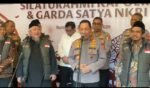 Kapolri Jenderal Polisi Listyo Sigit Prabowo menghadiri Silaturahmi Akbar Garda Satya NKRI bersama ribuan eks anggota JI di Solo.